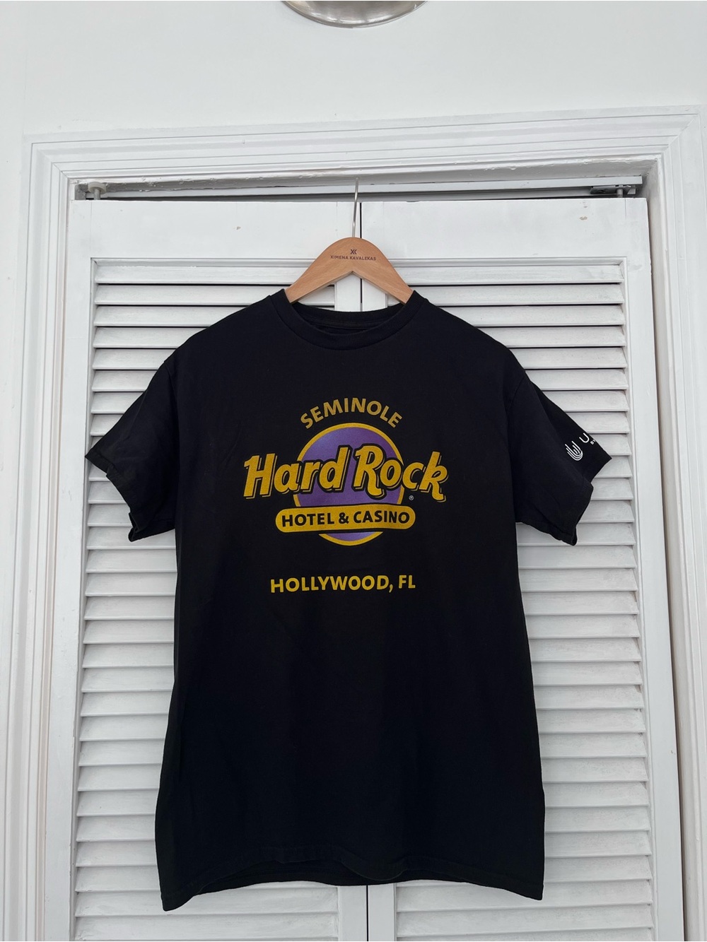 Hard Rock Cafe Black Tee with Yellow Logo